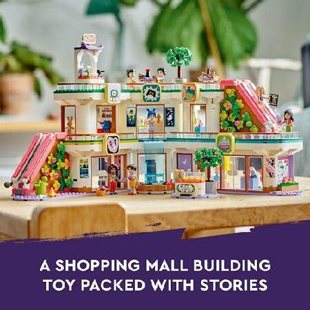 LEGO Friends Heartlake City Shopping Mall Toy， Building Kit with Mini-Doll Accessories for Kids to Build Social Skills and Play Together， Gift Set for_1