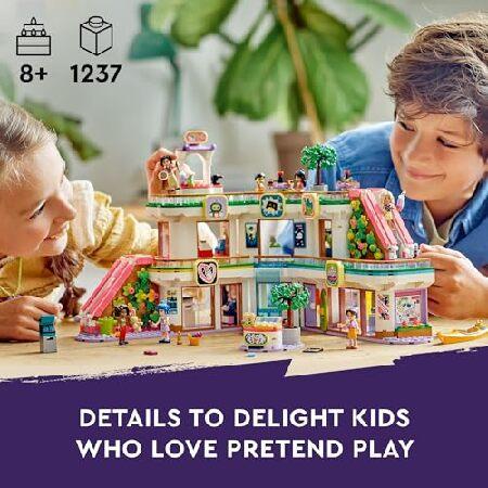 LEGO Friends Heartlake City Shopping Mall Toy， Building Kit with Mini-Doll Accessories for Kids to Build Social Skills and Play Together， Gift Set for_2