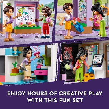 LEGO Friends Heartlake City Shopping Mall Toy， Building Kit with Mini-Doll Accessories for Kids to Build Social Skills and Play Together， Gift Set for_4
