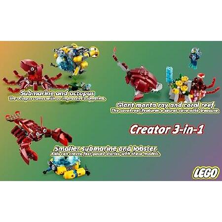LEGO（レゴ） クリエイター 31130 沈んだ宝物ミッション 潜水艦 3イン1
