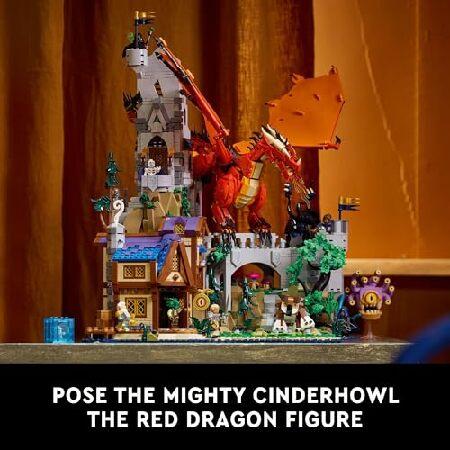 LEGO Ideas ダンジョンズ＆ドラゴンズ:レッドドラゴンズテイルビルディングセット 大人用 ダンジョンズアンドドラゴンズ ギフトアイデア ウィザーズオブザコース_3