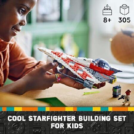 レゴ(LEGO) スターウォーズ ジェダイボブのスターファイター 組み立て可能なおもちゃの乗り物、レンガ造りのスターウォーズスターシップ、ジェダイボブのミニフ_1