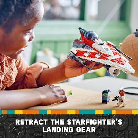 レゴ(LEGO) スターウォーズ ジェダイボブのスターファイター 組み立て可能なおもちゃの乗り物、レンガ造りのスターウォーズスターシップ、ジェダイボブのミニフ_2