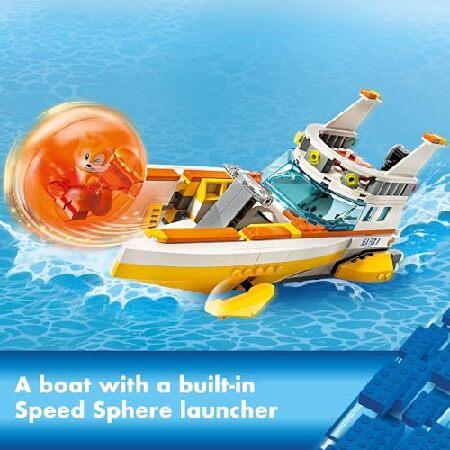 レゴ(LEGO) ソニック・ザ・ヘッジホッグ:テイルズアドベンチャーボートインタラクティブおもちゃ組み立てセット、ソニックキャラクターとウォータースキー付きビ