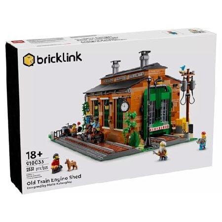 LEGO 910033 Old Train Engine Shed Building Kit - 2，331 Pieces - Detailed Workshop with 6 Minifigures， Working Overhead Crane， and Realistic Railway Ma_2