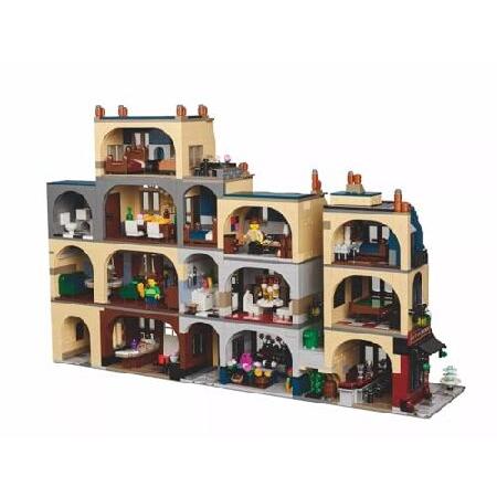 レゴ(LEGO) 910032 パリジャンストリートビルディングキット - 3，532ピース - オスマンスタイルのファサード 詳細なインテリア ミニフィギュア7体、ステッカー16_4