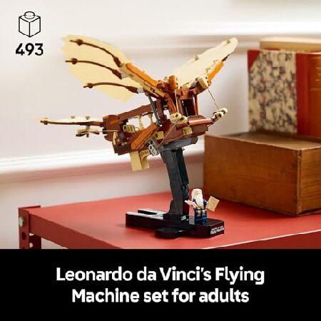 LEGO Icons Leonardo da Vinci's Flying Machine DIY Kit - Ornithopter Building Set for Adults， Ages 18+ - Craft for Home or Office Decor with Display St_1
