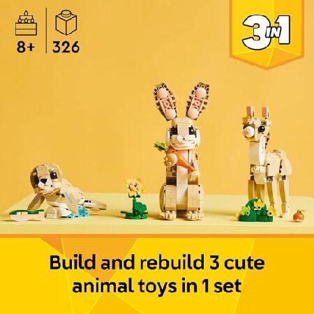 LEGO Creator 3 in 1 Cute Bunny Toy - Building Toy Set with 3 Build Options， Bunny， Seal， or Llama - Animal Figures for Kids， Girls and Boys， Ages 8+ -_1