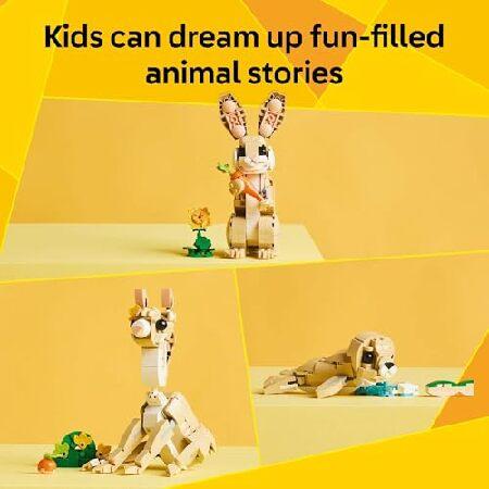 LEGO Creator 3 in 1 Cute Bunny Toy - Building Toy Set with 3 Build Options， Bunny， Seal， or Llama - Animal Figures for Kids， Girls and Boys， Ages 8+ -_2