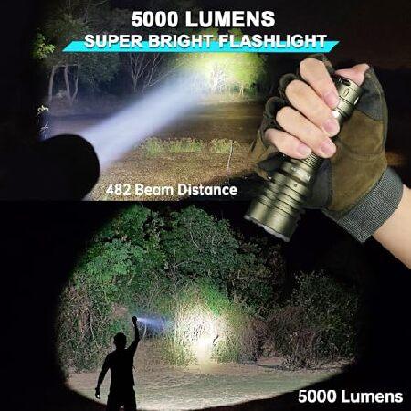 Wurkkos TS23 Tactical Flashlight,5000 High Lumens Rechargeable