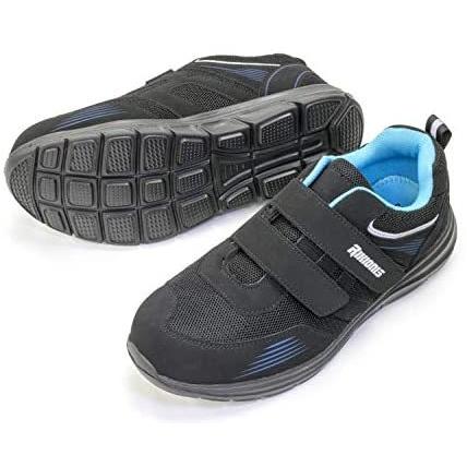 超高品質で人気の [リキオウ] 3E) cm 26.0 (ブラック RS175-BK 樹脂先芯入り軽量安全スニーカー(面ファスナー) その他作業靴、安全靴