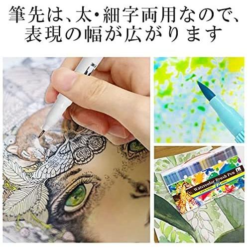 Lady Daisy 水彩ペン アートマーカーペン 72色 筆ペン 水性 イラスト 色塗り 塗り絵 カード 収納ケース付き Plane Vnv30r5bi ペニーレイン 通販 Yahoo ショッピング