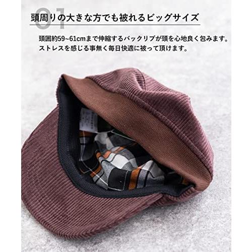 Nakota ナコタ コーデュロイ コットンリブ ワークキャップ 帽子 メンズ レディース 冬 大きいサイズ ブラウン Free Size 新品同様