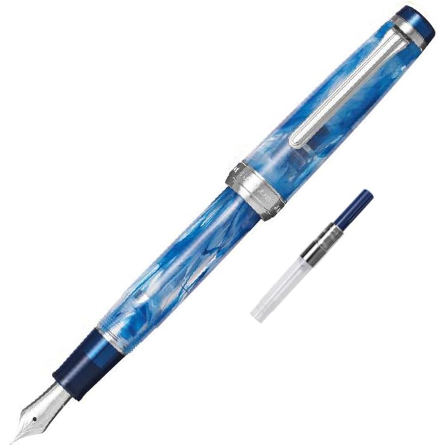 は*げ様 美品 セーラー万年筆 限定生産 ヴェイリオ ブルーグリーン M 中字 セーラー万年筆 【在庫品】セーラー万年筆 SAILOR 万年筆 ヴェイリオ