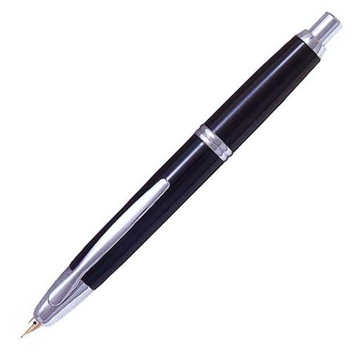 【在庫品】パイロット万年筆  キャップレス ブラック 細字 FCN-1MR-B-F【送料無料】｜penpen-avenue