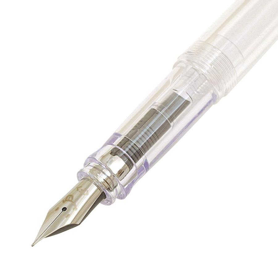 【在庫品】パイロット 万年筆 透明ボディ/ノンカラー  中字（M)  FKA-1SR-NCM｜penpen-avenue｜02