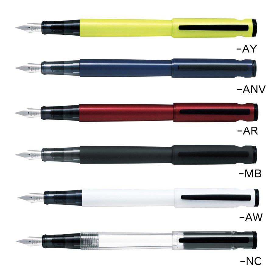 【細字F/中字M 各色】8本　パイロット　万年筆　ライティブ　インク黒　セット 在庫品】パイロット 万年筆 ライティブ LIGHTIVE マットブラック 中字