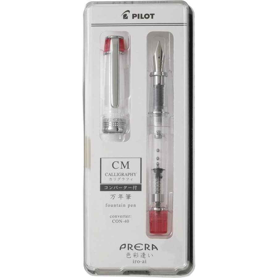 PILOT（パイロット） 【在庫品】パイロット 万年筆 プレラ 透明レッド