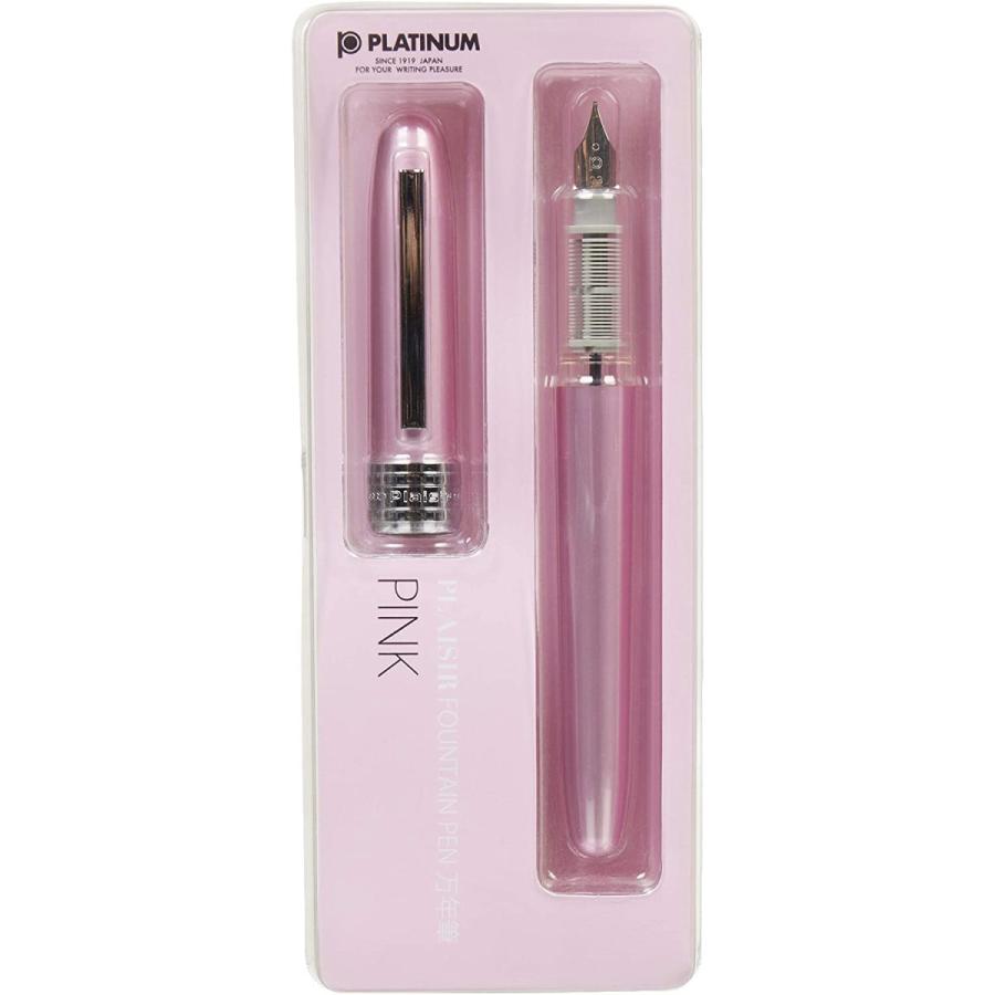 プラチナ万年筆 【在庫品】プラチナ万年筆 プレジール ピンク 細字 PGB