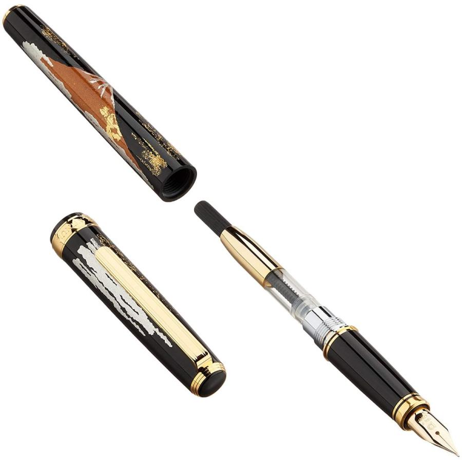 在庫品】プラチナ万年筆 万年筆 美巧 近代蒔絵 赤富士 中字 PTL-20000H