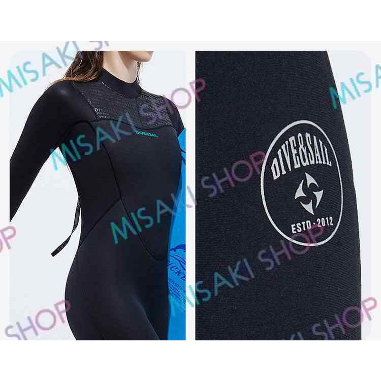 5mm＆裏起毛】レディース ウェットスーツ 素潜り 手元足元ファスナー
