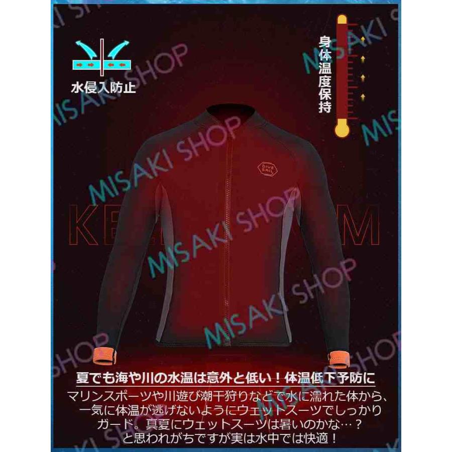 メンズ上下セット】3mmネオプレン ウェットスーツ ウェットジャケット