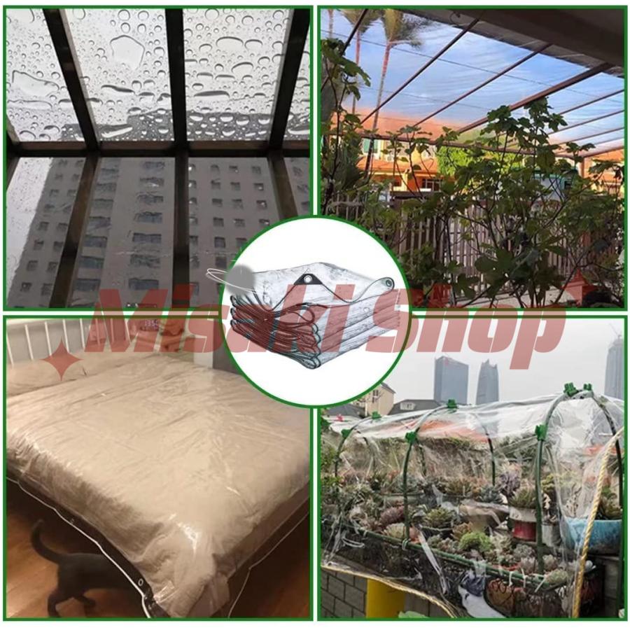 多種サイズ選択可能】防水シート 防水透明シート 透明PVC 雨よけ