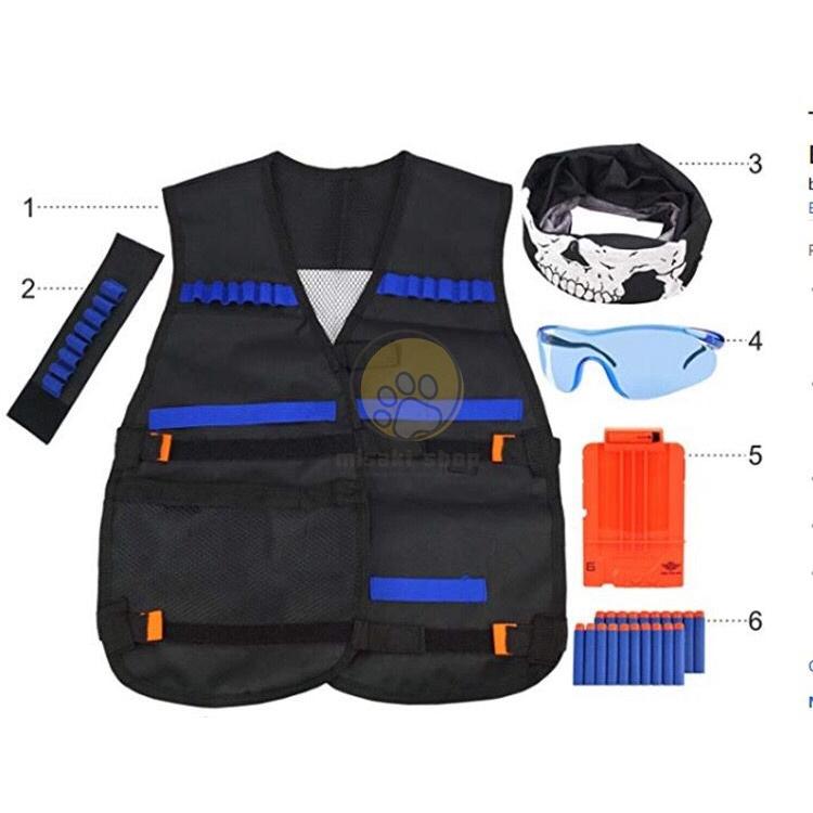 NERF ナーフまとめ売り 大量　ベスト　弾　チョッキ 当日発送 男の子 Nerf銃 戦術的なベストキットNストライク 詰め替え