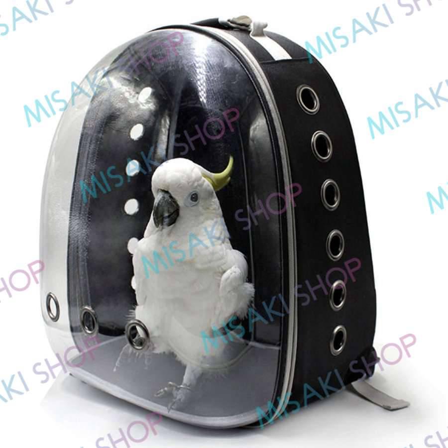 水入れ&餌入れ付き】インコケージ インコキャリー インコバッグ