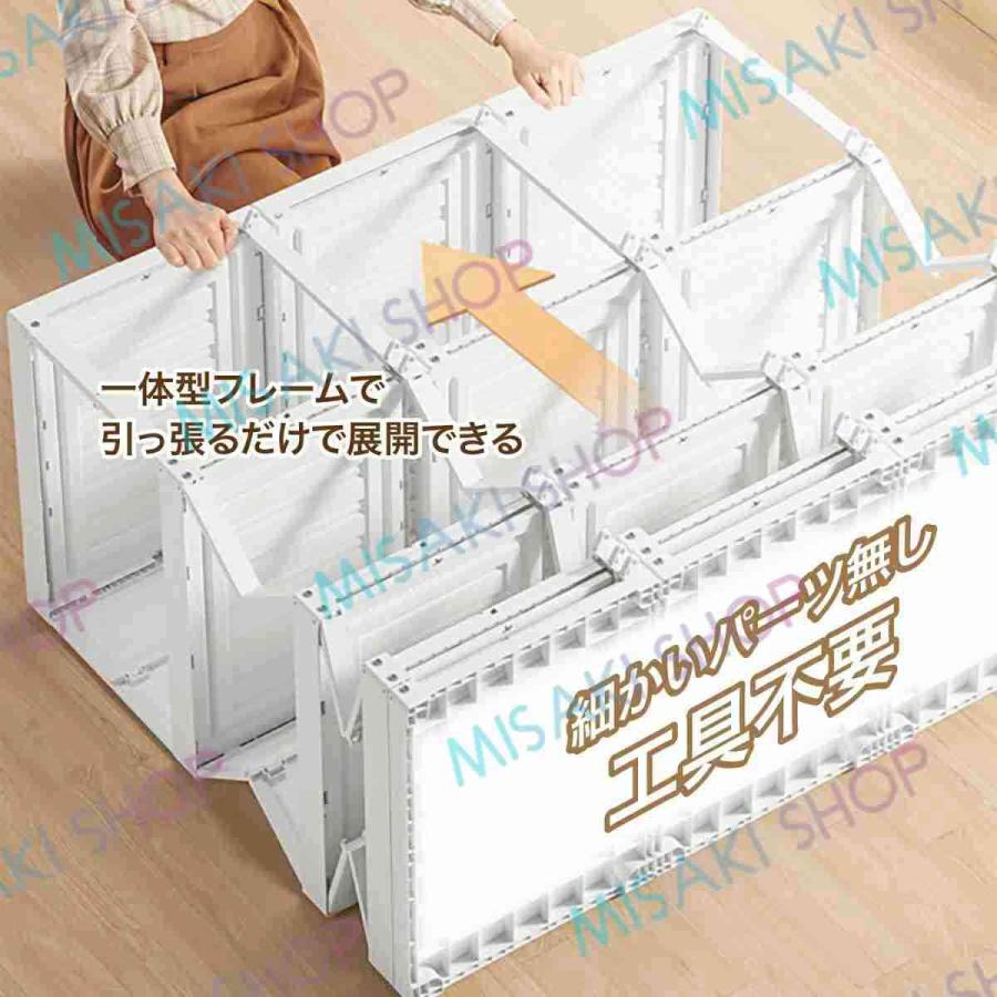 15格9扉2吊り下げ・高さ170cm】ワードローブ 折り畳み式 ポール