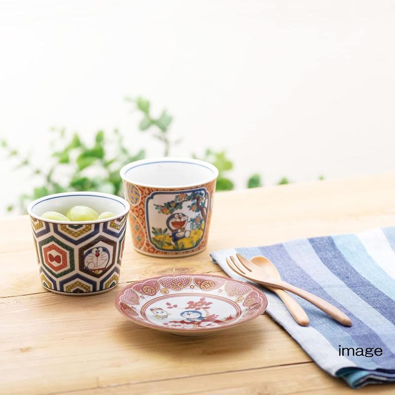 金正陶器 ドラえもん 九谷焼 時代画風シリーズ そばちょこ 茶碗 湯のみ