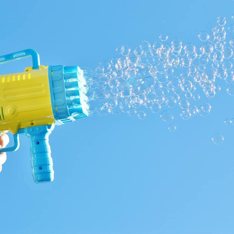 爆噴射！！ BUBBLE GUN DX バブルガン デラックス シャボン玉 パープル