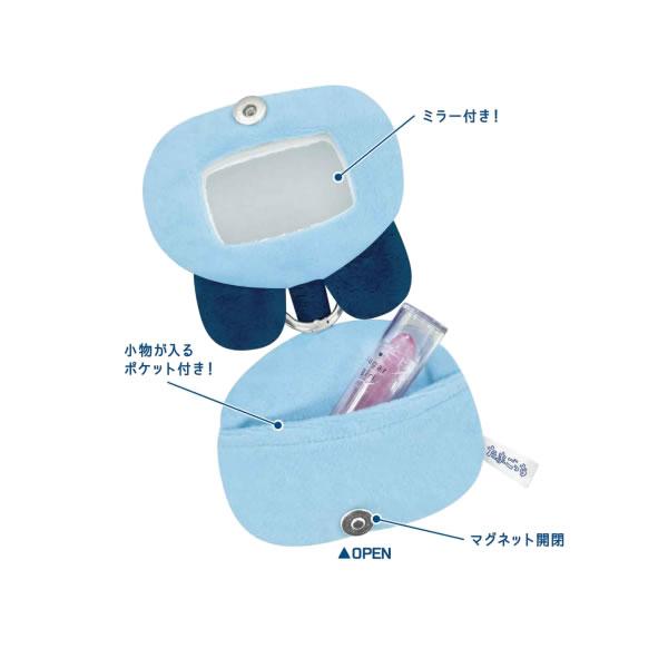 カミオジャパン たまごっち コスメぬいポーチ ミラー付き ポーチ まめ