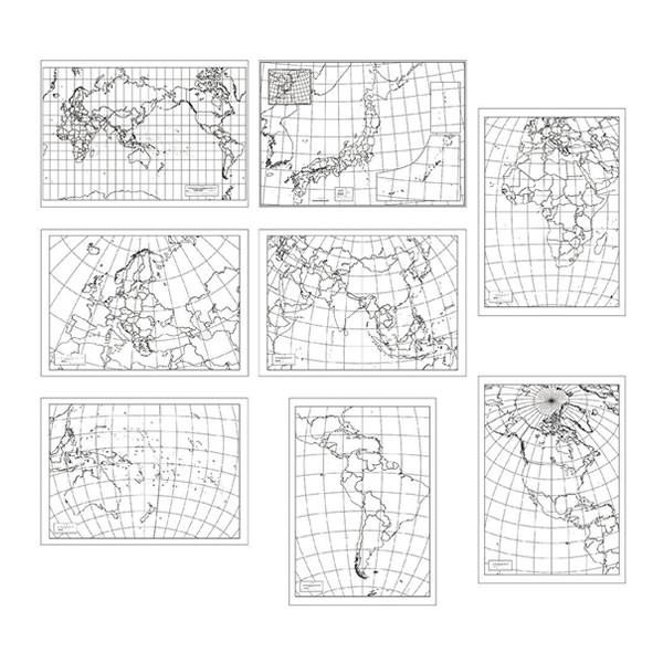 A2紙地図　白地図セット　サイズ594×420mm　2219　東京カートグラフィック　BMST P｜penport｜02