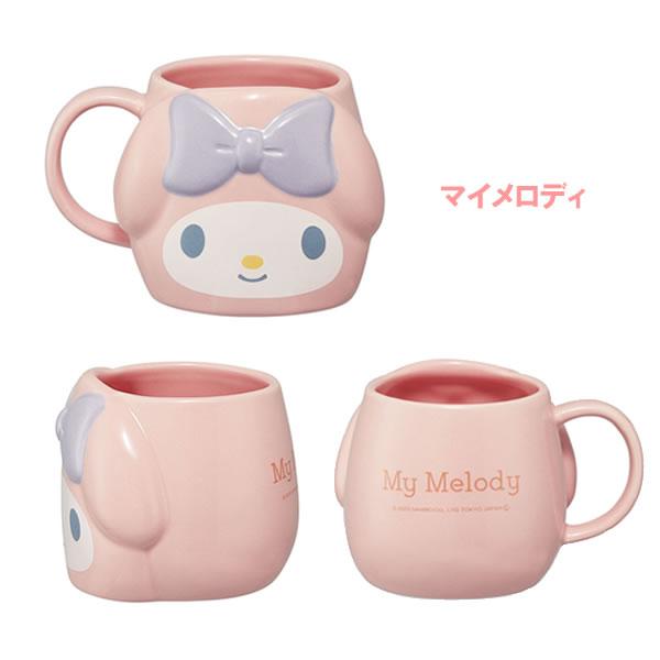 スケーター サンリオ 陶器 ダイカット マグコップ マグカップ カップ
