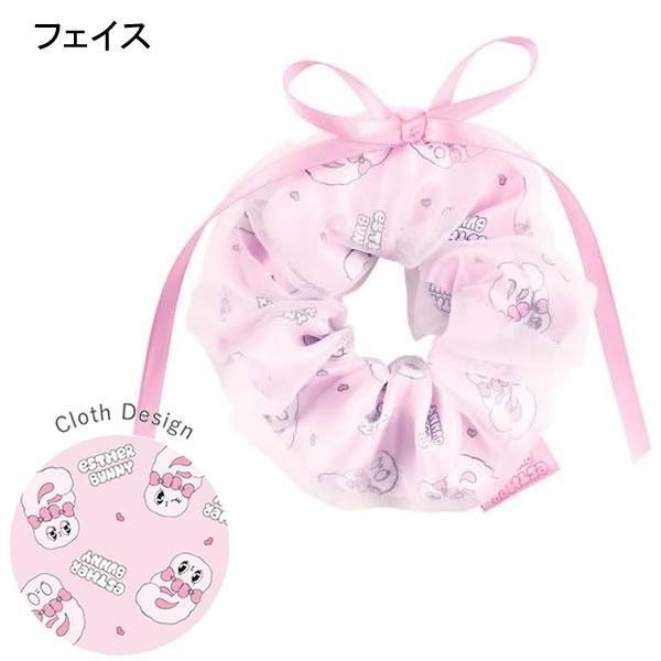 T'S FACTORY エスターバニー リボンレイヤード シュシュ ピンク