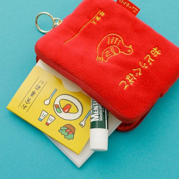 Mr happiness　ヒューマンメイド　ハート　バンク　ポーチ小銭入れ 楽天市場】HAPPYFACE ハッピーフェイス EMMA 顔刺繍 カラビナ 丸ポーチ