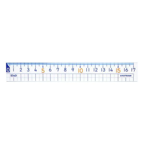 算数定規(17cm)　5354　クツワ　HS17A｜penport