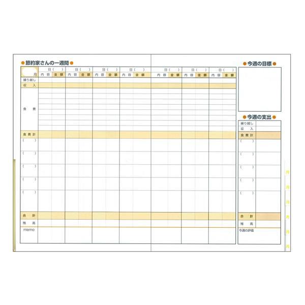 家計簿 節約家さんの家計簿 A5 【ブルー】 0479 ダイゴー J1047