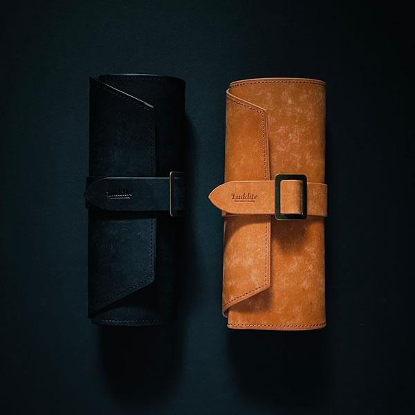ラダイト ロールペンケース MAYA BK LDKM-RPN-01 楽天市場】ラダイト ロールペンケース 本革製 牛革製 ジッパー