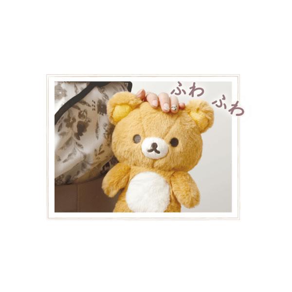 リラックマ　特大　ぬいぐるみ　サンエックス　美品 San-X リラックマ「ぬいぐるみ(特大)(絵本風タッグ付・織り