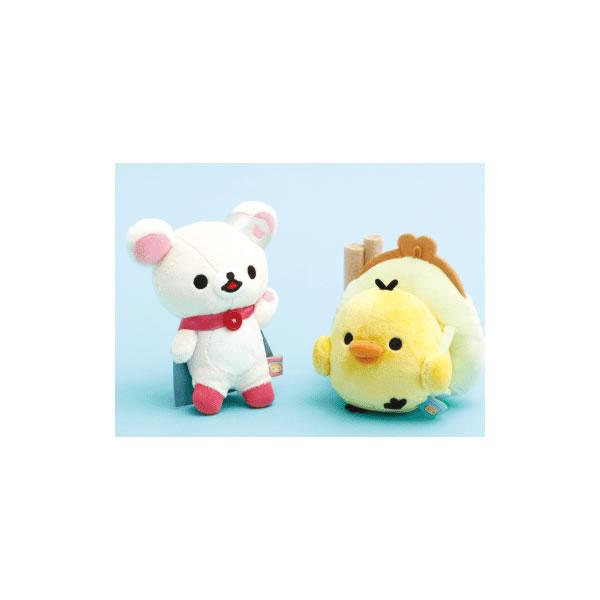 【レア】　コリラックマ　ぬいぐるみバッジ　いちご　サンエックス San-X (3) リラックマ にこにこHappy for youテーマ ぬいぐるみ