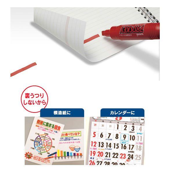 サインペン プロッキー 水性顔料 【細字丸芯+太字角芯】 三菱鉛筆 PM-150TR |penport|02
