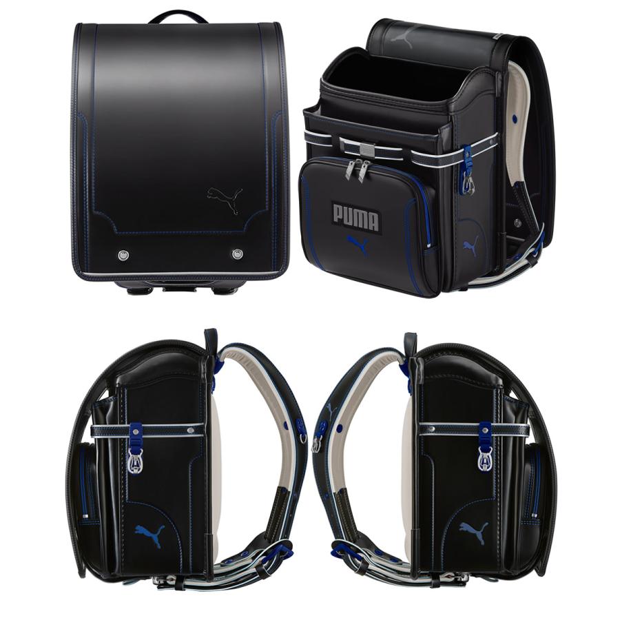 minimi 新品 プーマ 黒xブルー ランドセル 天使のはね 男の子用 PUMA ランドセル 男の子用 2024年モデル 天使のはね プーマ