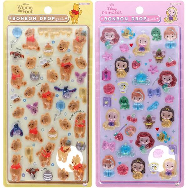サンスター文具 ディズニー キャラクター ボンボンドロップシール 立体