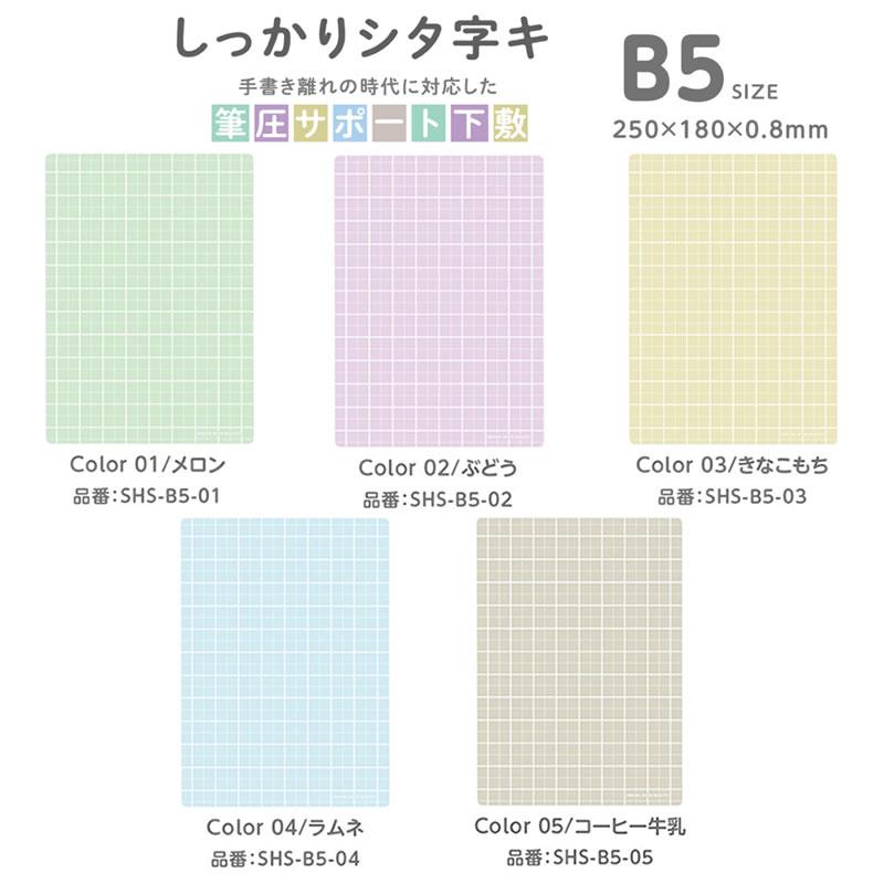 共栄プラスチック しっかりシタ字キ B5 筆圧サポート下敷 したじき
