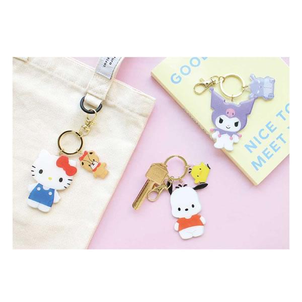 通値：サンリオキャラクターズ ダイカット ツイン キーホルダー