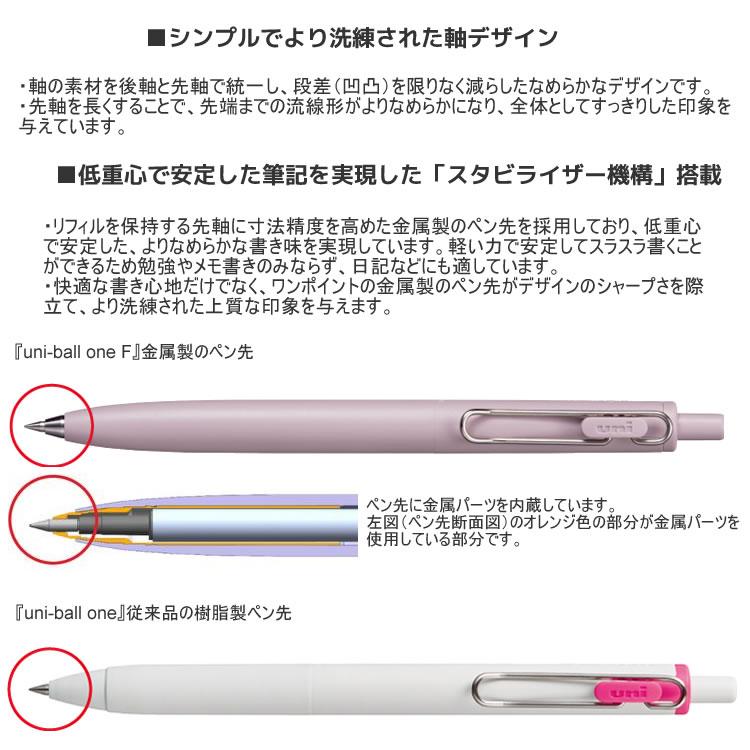 文房具・事務用品 uniball one F モダンポップカラー 5本セット