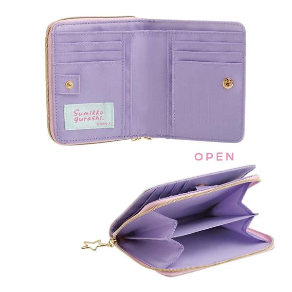 San-X すみっコぐらし ワレット 天使なえびてんアイドル ピンク