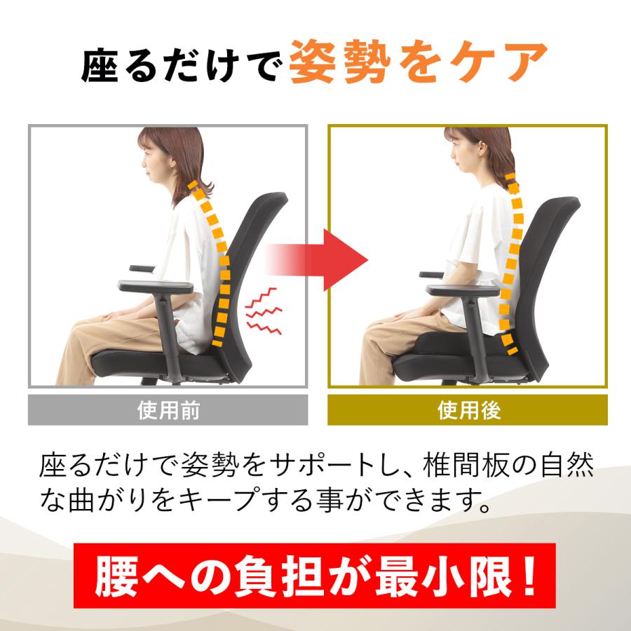 新しいスタイル クッション 椅子 腰痛 低反発 座布団 骨盤 お尻骨盤矯正 衝撃吸収a 紺色